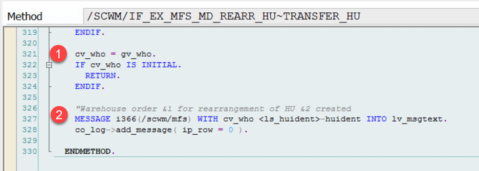 SAP EWM MFS rearrange multi-depth 28